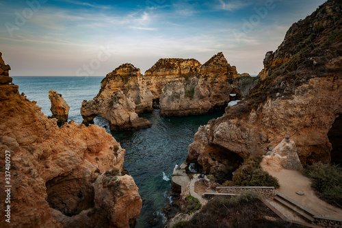 Klifowe wybrzeże Algarve, Ponta da Piedade, Portugalia