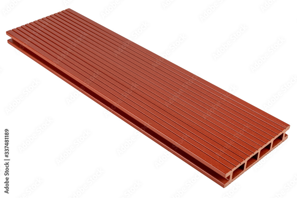 Red terrace board from Wood-Plastic Composites decking floor Red terrace board from Wood-Plastic Composites decking floor