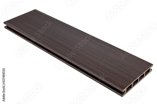 Brown terrace board from Wood-Plastic Composites decking floor
