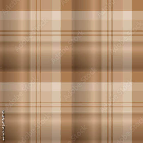 Seamless pattern in interesting autumn brown colors for plaid, fabric, textile, clothes, tablecloth and other things. Vector image.