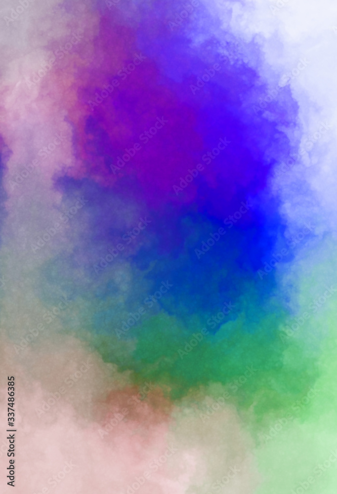 Watercolor painted background. Abstract Illustration wallpaper. Brush stroked painting. 2D Illustration.