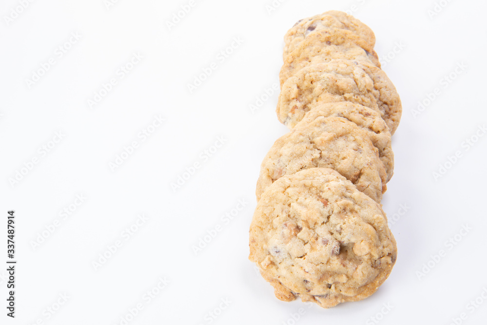 cookies on white background cookies on white background