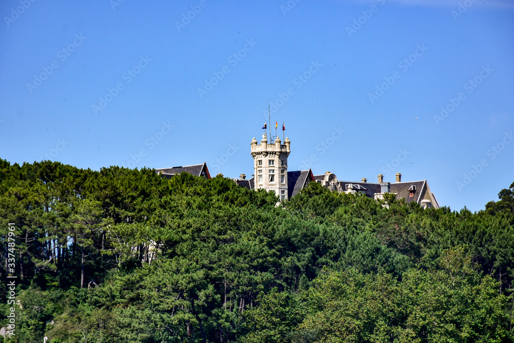 palace tower among the forest