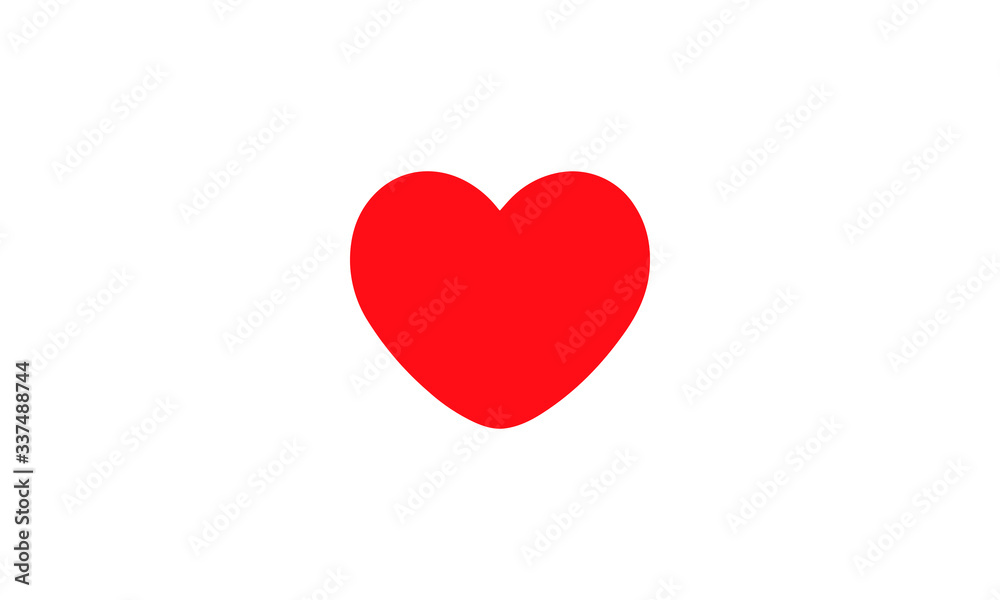 Love icon vector illustration,Red heart  icon