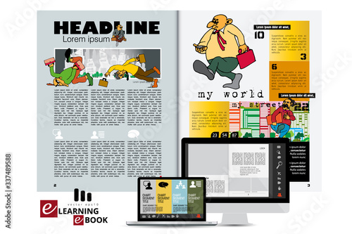 Brochure template flyer background for business design