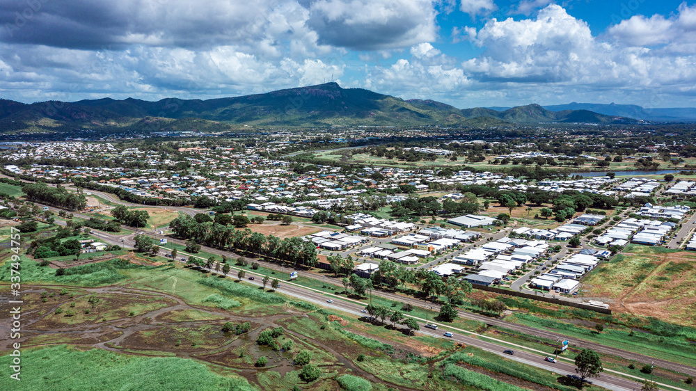 Townsville North Queensland Aerial Landscape & CBD