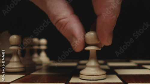  chess board and pieces close up chess world