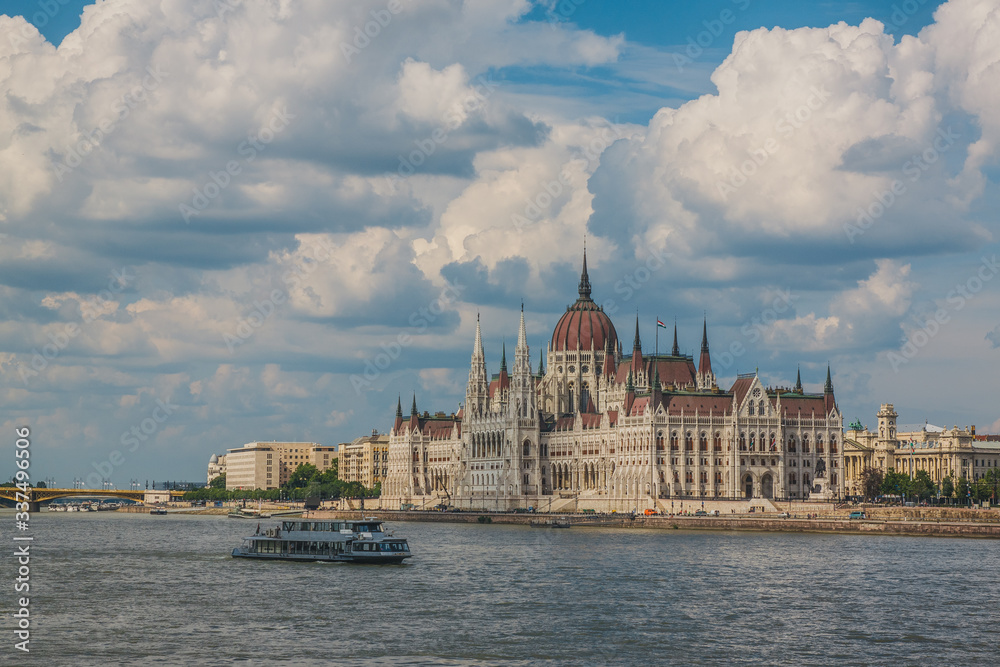 Obraz premium Beautiful building of Parliament in Budapest, Hungary