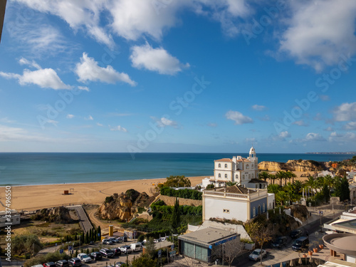 view of the old town of Portimao Portugal 
