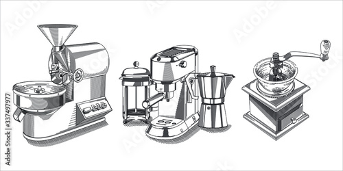 Coffee Roaster, Coffee Brewers and Coffee Grinder