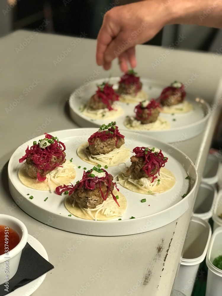 Plato de cocina. MiniKebabs 