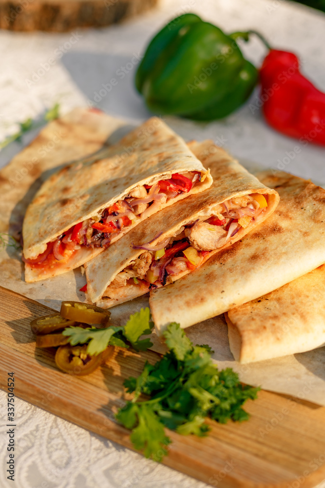 quesadilla with greens and jalapenos quesadilla with greens and jalapenos