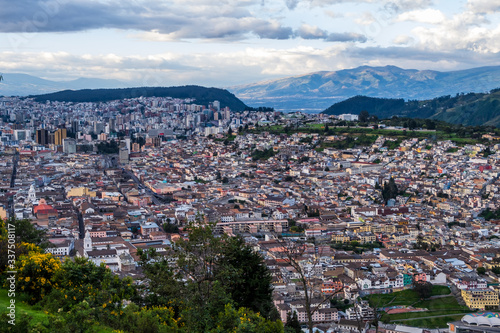 Cityscape of Quito (the capital of  Ecuador).