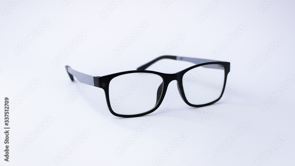 Fashion glasses style plastic framed isolated on white background Fashion glasses style plastic framed isolated on white background