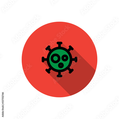 coronavirus line icon, vector illustration