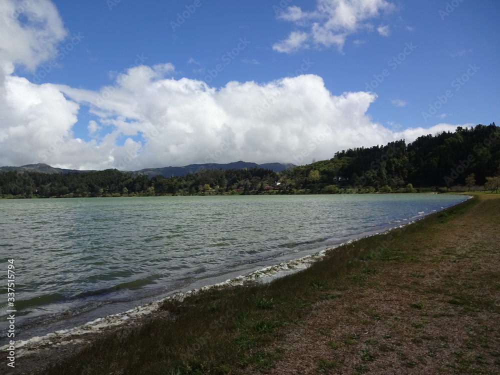 Nature of the Azores. Lake Furnas