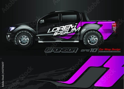 car background design for vehicle vinyl wrap