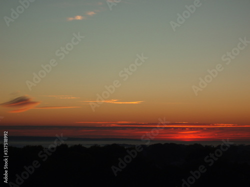 sunset over the sea