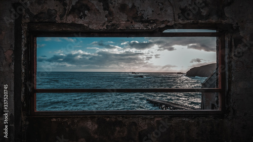 Sea landscape on Stormy Weather.