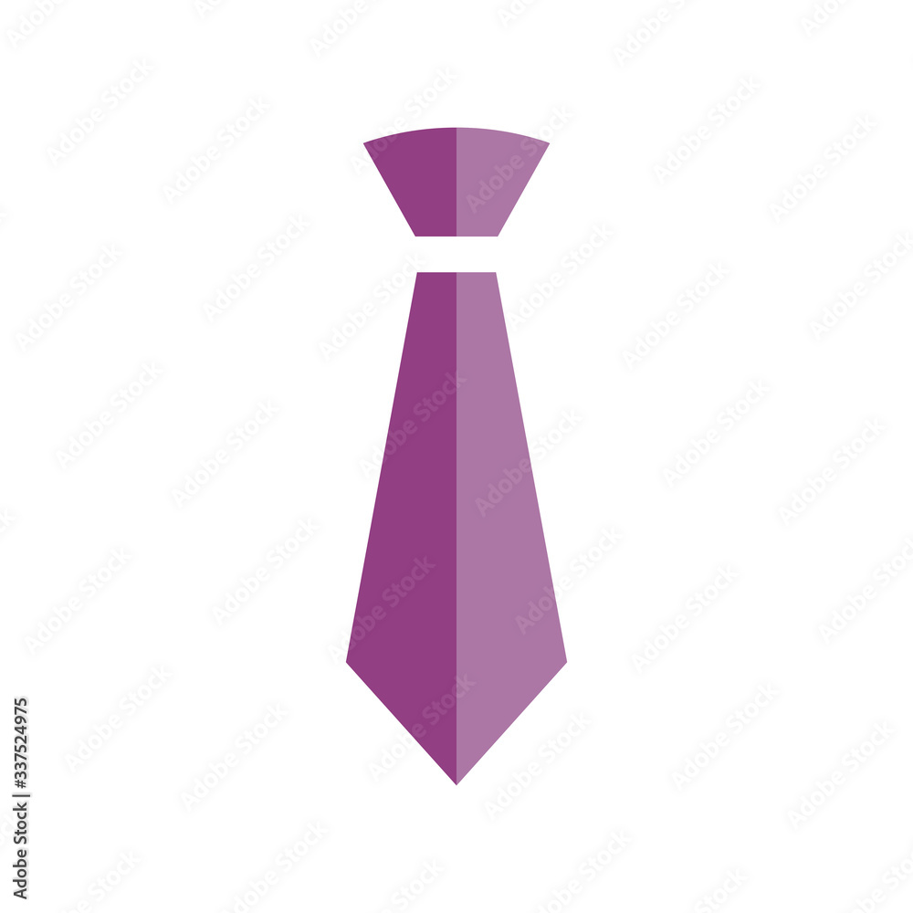 Tie vector icon, flat design style, isolated on white background Tie vector icon, flat design style, isolated on white background