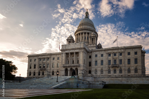 The Rhode Island State House on a Summer Afternoon