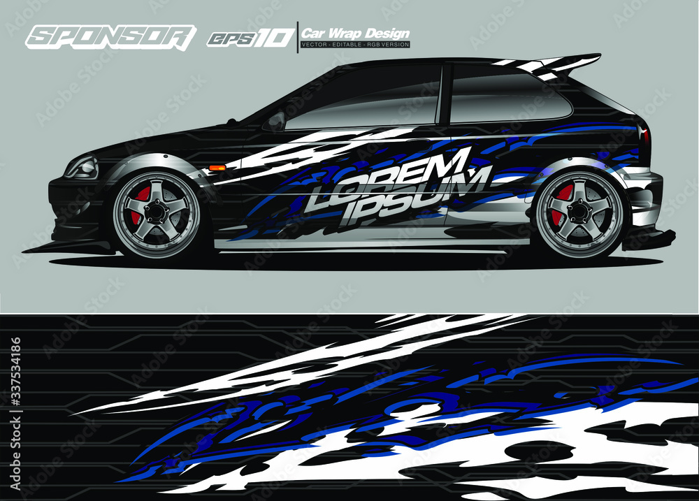 abstract background vector for racing car wrap design and vehicle livery
abstract background vector for racing car wrap design and vehicle livery