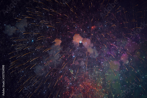 Wallpaper Mural Fireworks. Photo of a beautiful salute. Torontodigital.ca