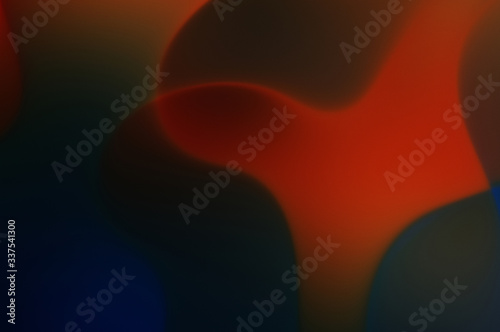 Abstract background. Fractal waves of magic energy and light motion. Colorful wallpaper template of glowing moving light shapes.