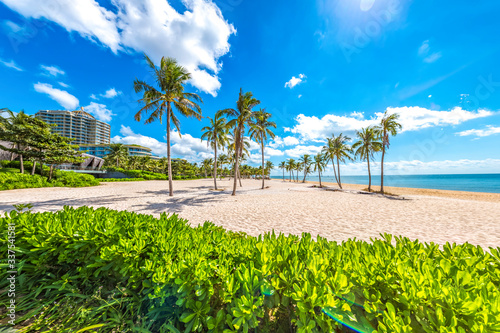 Coastal Scenery of The Long Beach on Phu Quoc Island, Vietnam, a Popular Tourism Destination for Summer Vacation in Southeast Asia, with Tropical Climate and Beautiful Landscape.