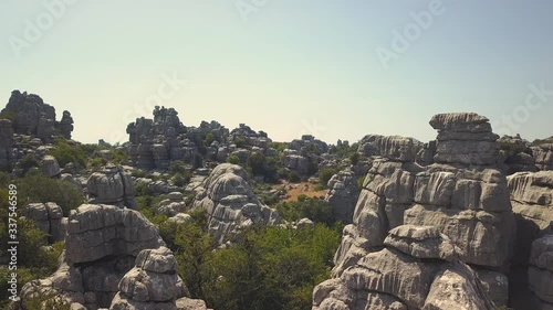 Cinematic aerial view of 