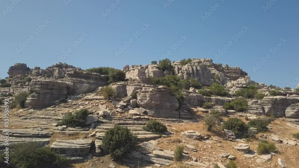 Panoramic aerial view of The Sierra del Torcal Panoramic aerial view of The Sierra del Torcal