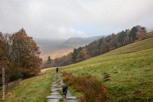 Mountains, Fields and Forests, Edale, Peak District, England, UK photo