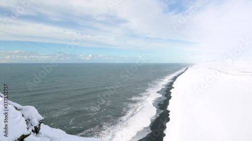 Dyrhólaey Lighthouse at sunset, Iceland
