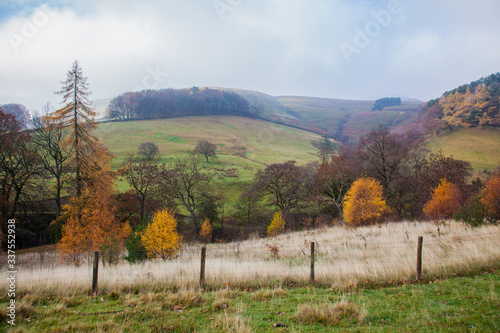 Mountains  Fields and Forests  Edale  Peak District  England  UK