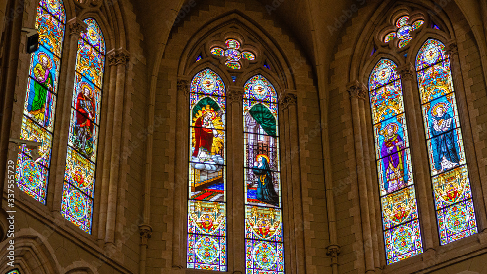 Interior de la basilica de lujan, en Buenos Aires