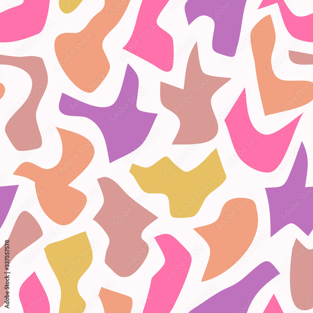 Abstract hand drawn seamless pattern