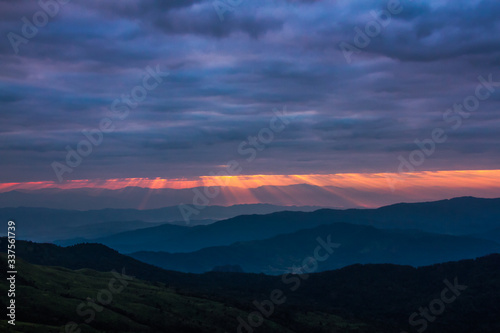 sunrise over the mountains © Soonthorn