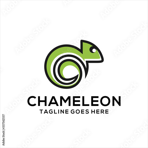 chameleon logo icon designs, chameleon logo design inspiration