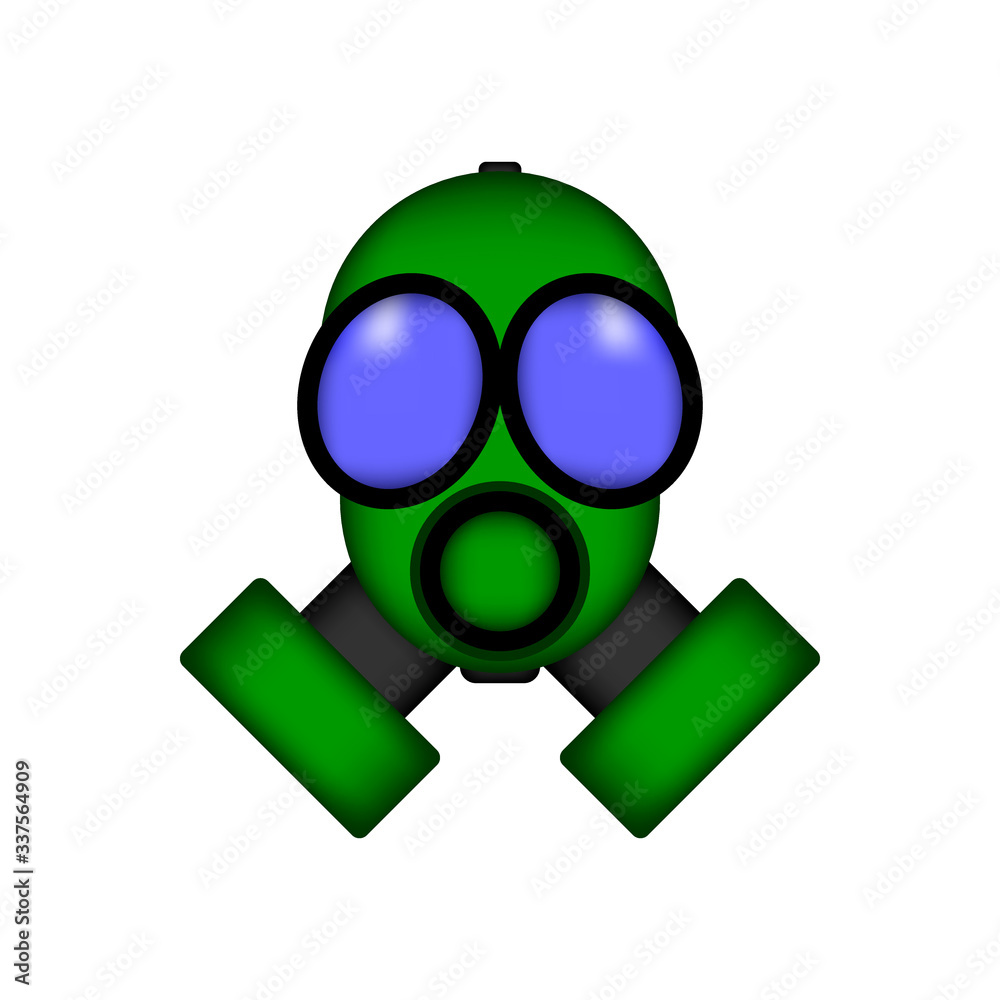 Obraz premium Gas mask icon.