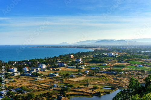 General view,Ninh Chu beach, Phan Rang city, Vietnam