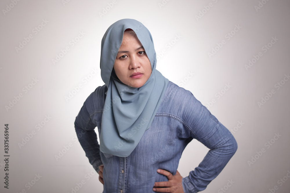 Muslim Woman Looking Cynically Muslim Woman Looking Cynically
