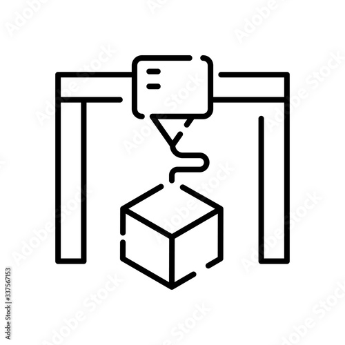 3D Print Vector Icon