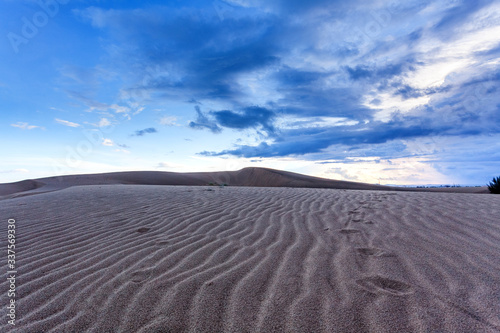 Farmous travel location  Nam Cuong sand hill  Phan Rang city  Ninh Thuan province  Vietnam