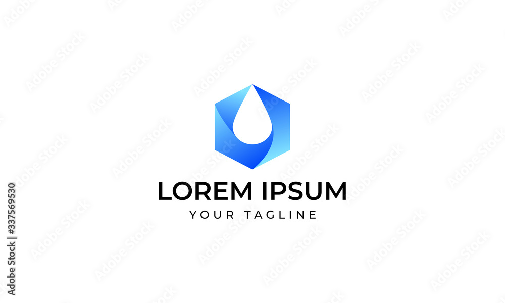 shield company logo design with drop water liquid shield company logo design with drop water liquid