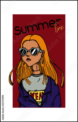 Fashionista women in summer 