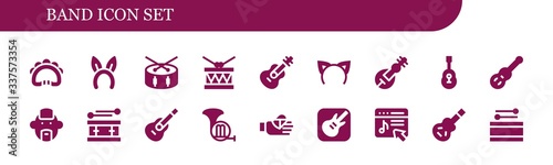 band icon set