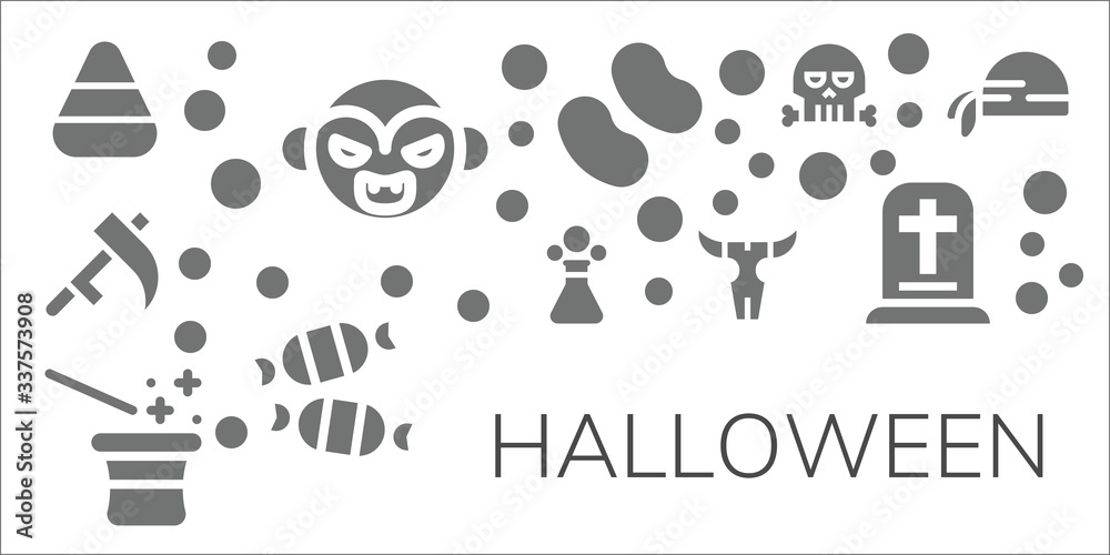 halloween icon set