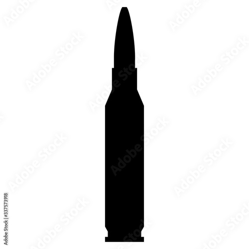 high caliber bullet in black and white