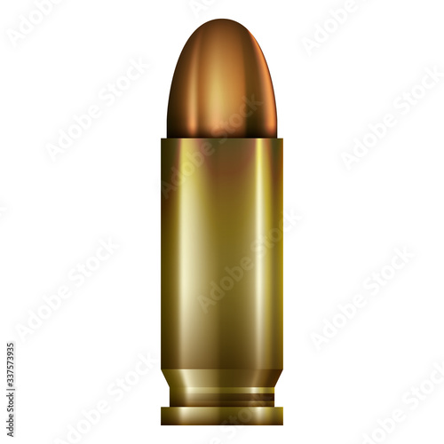9mm bullet in full color