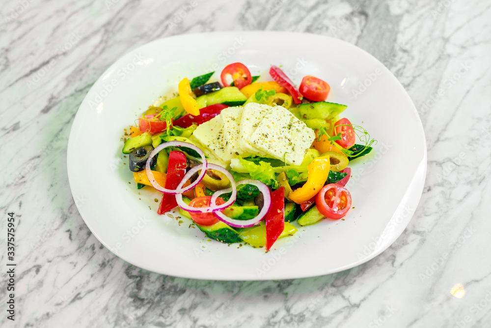 veggie salad with tofu and vegetables veggie salad with tofu and vegetables